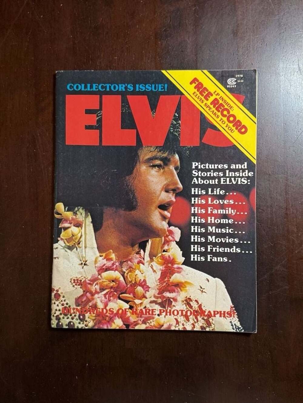 Vintage 1978 Elvis Collector's Issue Magazine With Flexi Disc Record